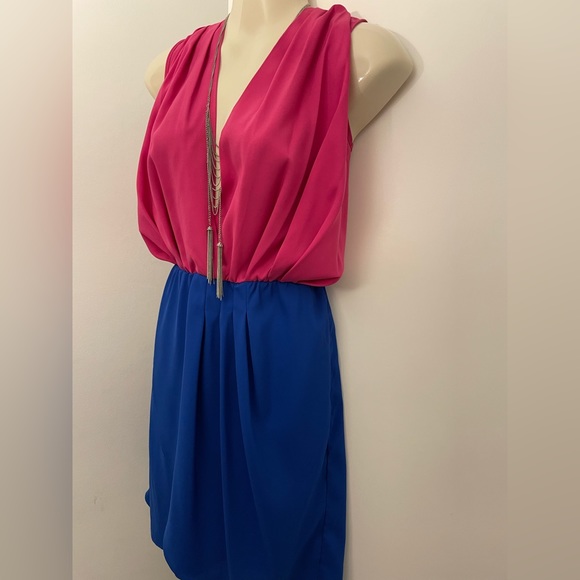 2 tone silky dress - Picture 3 of 5